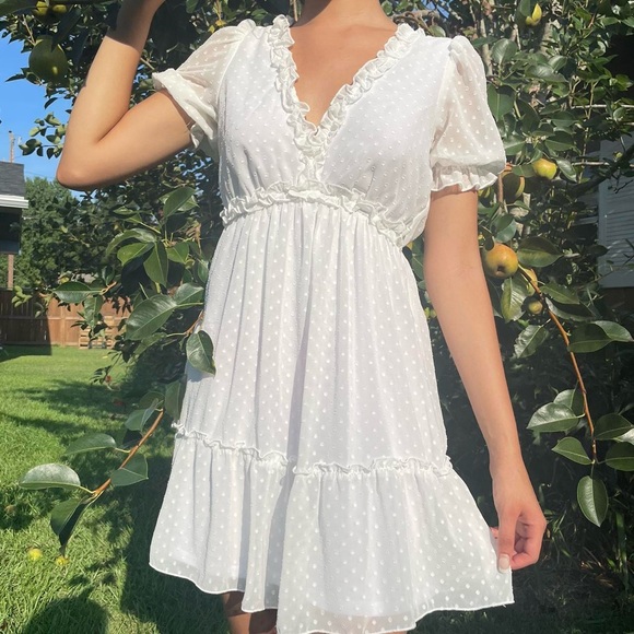 Chiffon Mini Dress - Picture 2 of 3